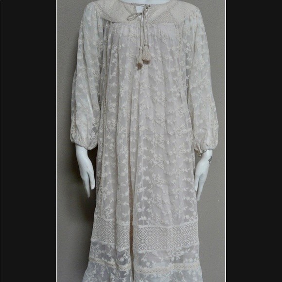 ANTHROPOLOGIE Embroidered Lace Dress - Picture 4 of 5